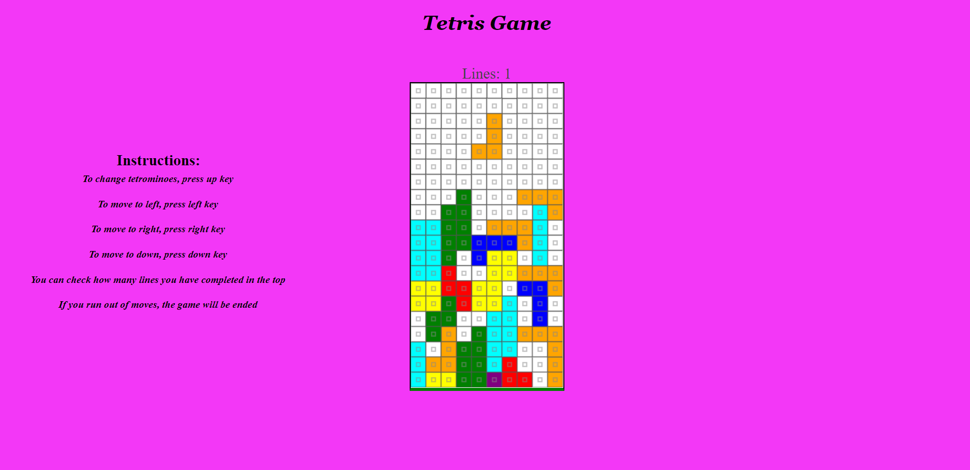 Tetris Game